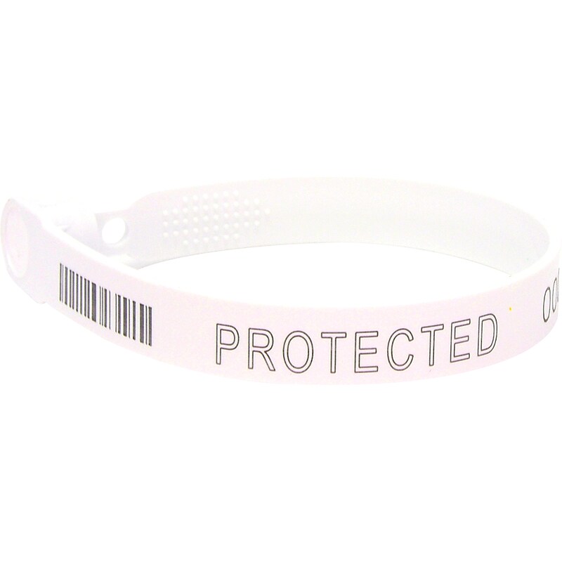 Cambridge Security Seals Fixed Length Security Seals, 7.5", White, 100/Carton (PTS13154) image 1