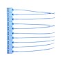 Cambridge Security Seals Heavy Duty Pull Tight Seals, 15", Blue, 100/Carton (HPT13069 LT)~#|#~sp72496522_sc7