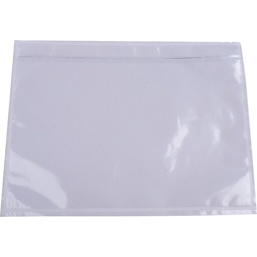 Polytek Packing List Envelope, 7" x 10", Clear Face, 1000/Carton