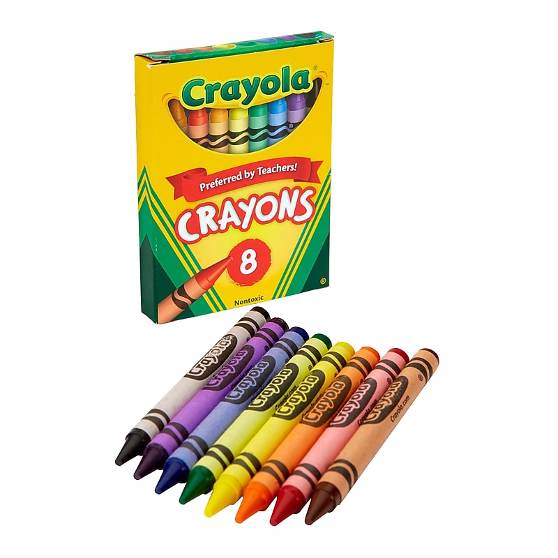 Crayola Crayons Assorted Colors, 8/Box (52-0008) image 1