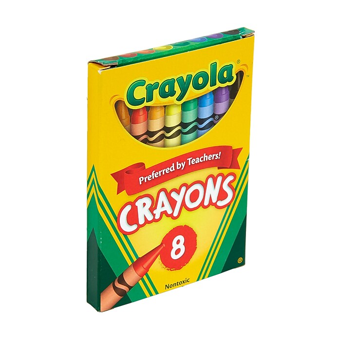 Crayola Crayons Assorted Colors, 8/Box (52-0008) | Staples