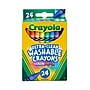 Crayola Washable Ultra Clean Crayons, Assorted Colors, 24/Box (52-6924)~#|#~sp72497593_sc7