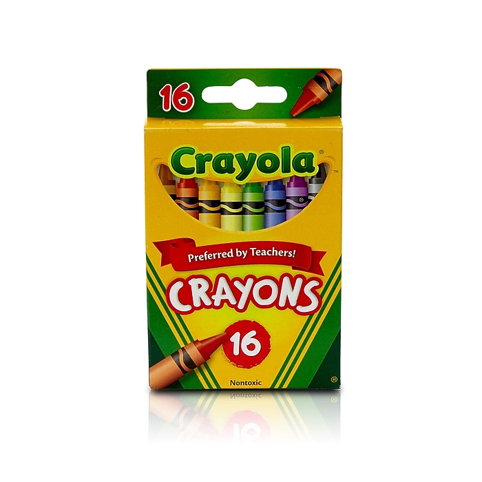 Crayola Crayons Assorted Colors, 16/Box (52-3016) | Staples