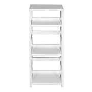 Regency Flip Flop 34" High Square Folding Bookcase- White (FFSQ3412WH)