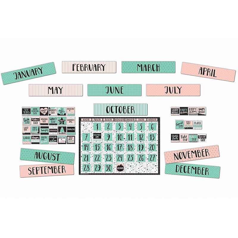 Eureka Simply Sassy Calendar Bulletin Board Sets, 83/Set (EU-847088) image 1