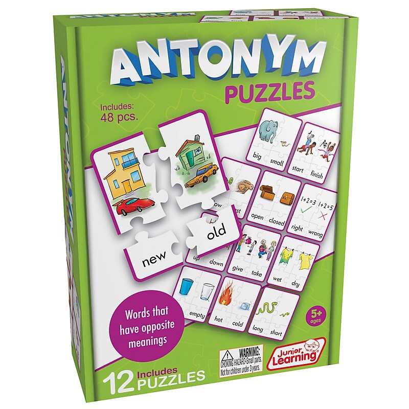 Junior Learning 48-Piece Antonym Puzzles (JRL242) image 1