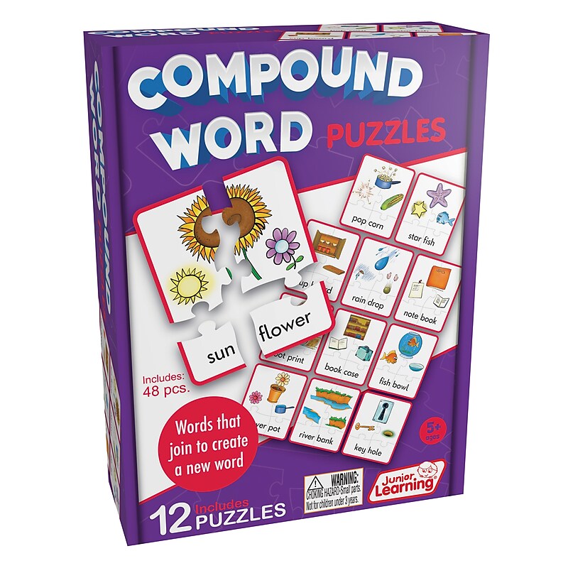 Junior Learning 48-Piece Compound Puzzles (JRL244) image 1