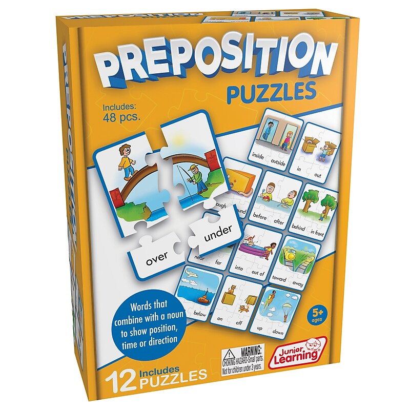 Junior Learning 48-Piece Preposition Puzzles (JRL245) image 1