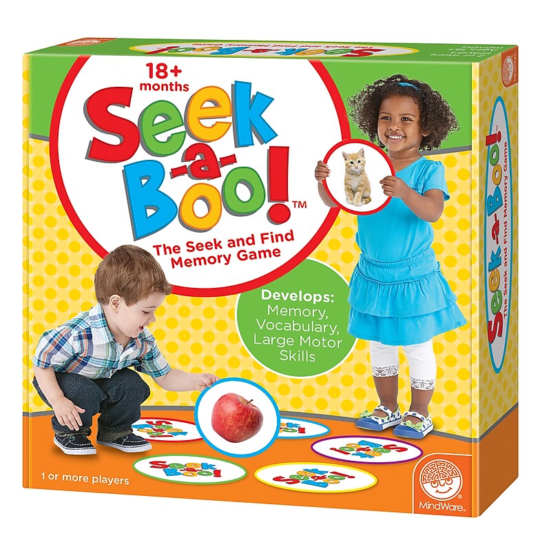 Mindware Seek-a-Boo! Memory Game, Early Education Development, 18 Months+ (MWA62076) image 1