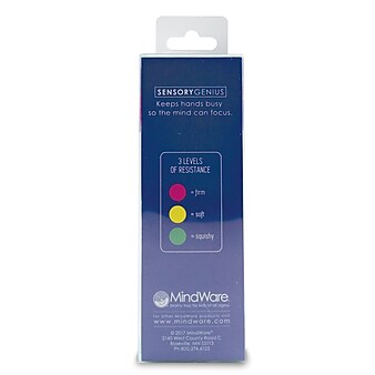 MindWare Sensory Genius Stress Balls, Assorted Colors, 3/Pack (MWA13785009)