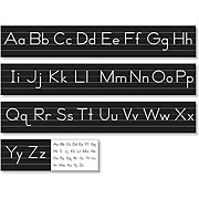 North Star Teacher Resources Black Traditional Manuscript Alphabet Line, 7 pieces (NST9031)