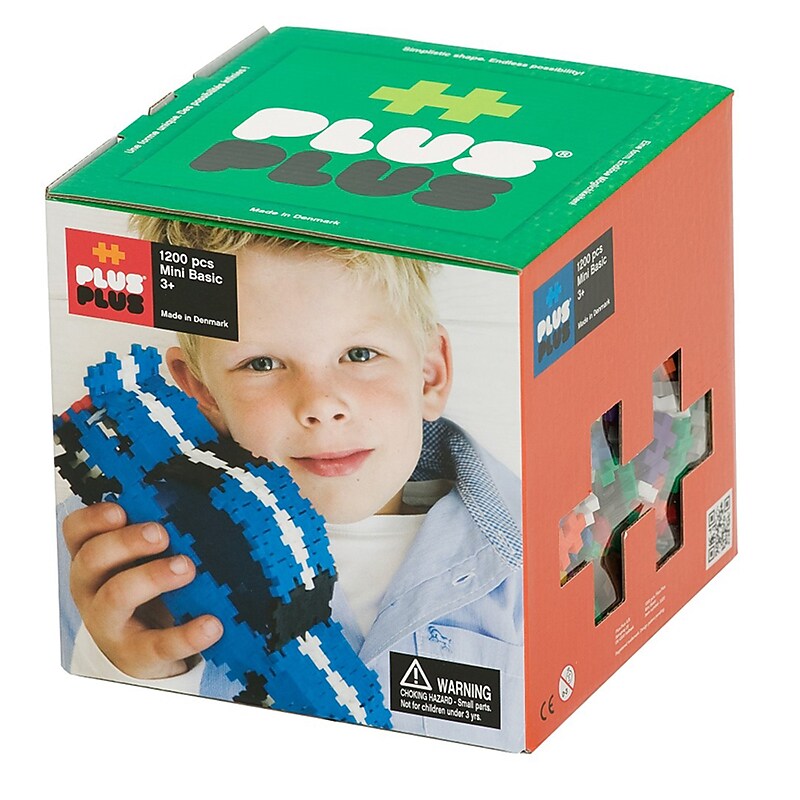 Plus-Plus Plastic Open Play Set, Basic, 1200 Pieces (PLL03320) image 1