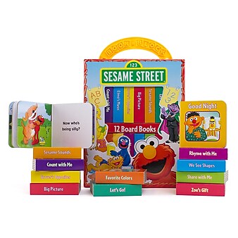My First Library Sesame Street, 12 Books by Phoenix International Kids, Hardcover (9781412705158)
