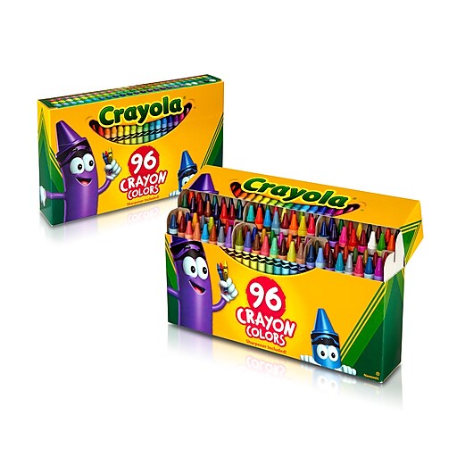 96 Crayons Hinged Top Box - Crayola