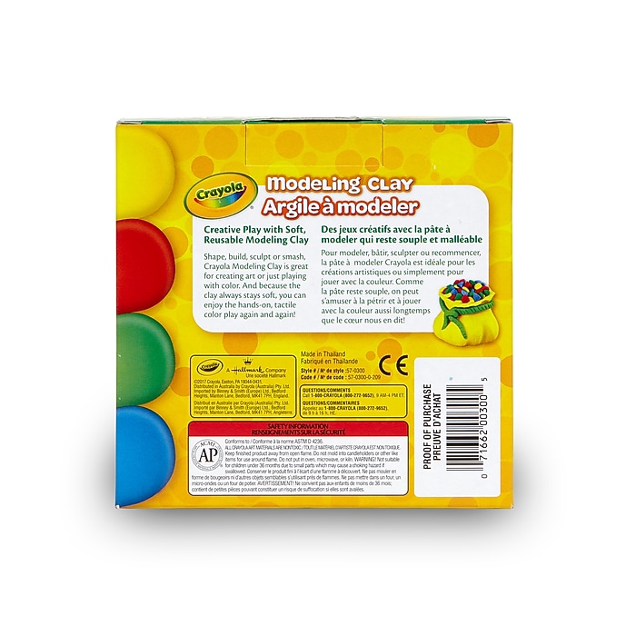 Crayola Modeling Clay, Non Drying, Assorted