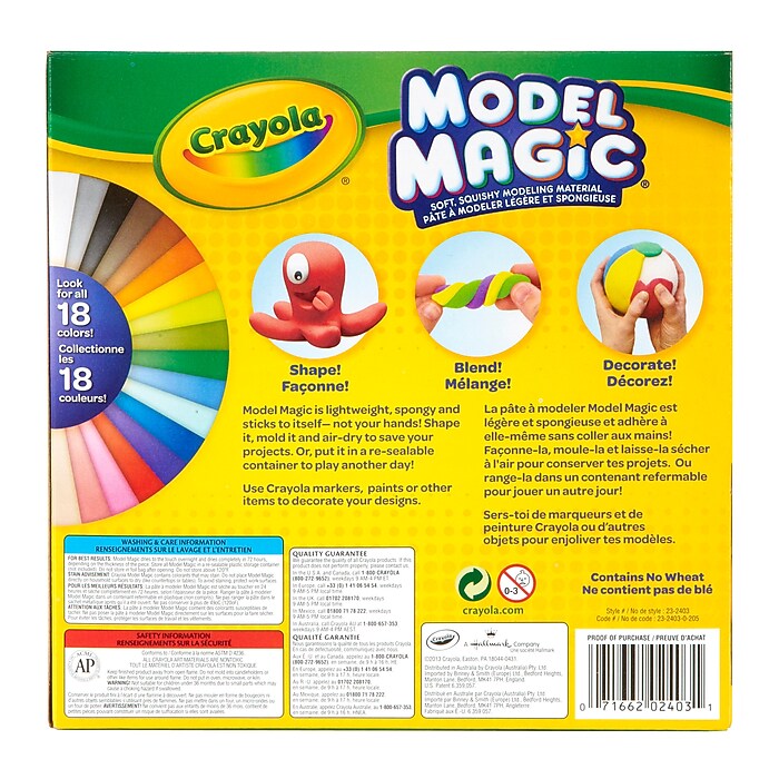 Boetseerklei Licht CRAYOLA KIT MODEL MAGIC - Almacén 14 Zakjes Klei Set