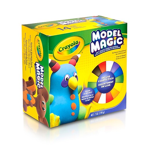 Crayola Model Magic Deluxe Craft Pack, Assorted Colors - 14 count, 7 oz box