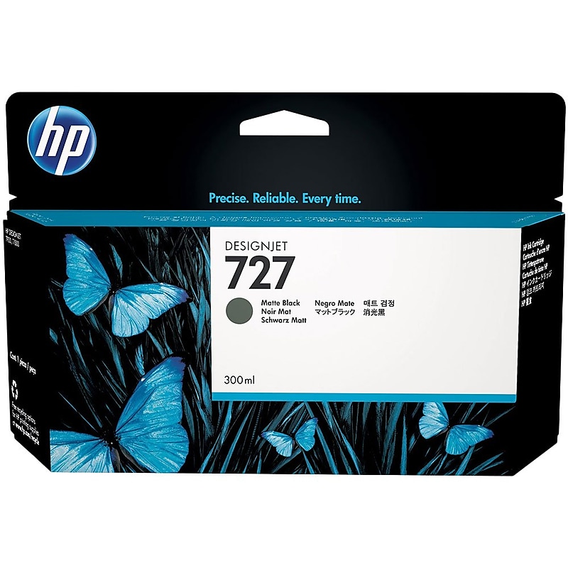 HP 727 Black Matte High Yield Ink Cartridge (C1Q12A) image 1