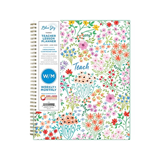 20202021 Blue Sky 9.25" x 11.13" Planner, Teacher Lesson, Annie
