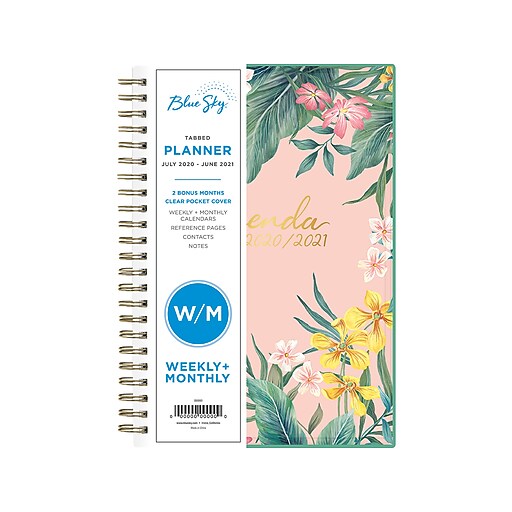 20202021 Blue Sky 5" x 8" Planner, Allena (119419) at Staples