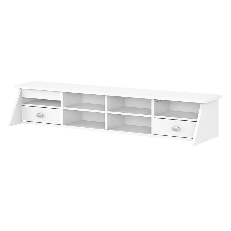 Bush Furniture Broadview Desktop Organizer, Pure White (BDH154WH-03) image 1