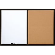 Quartet Cork & Dry-Erase Whiteboard, Wood Frame, 3' x 2' (95223B)