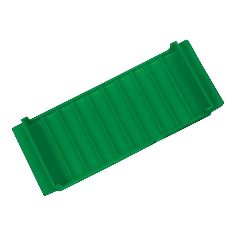 CONTROLTEK Dimes Coin Tray, 10 Compartments, Green (560562) image 1