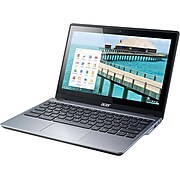 Acer C720 11.6" Refurbished Chromebook, Intel Celeron, 2GB Memory, 16GB SSD, Google Chrome (C720-2)
