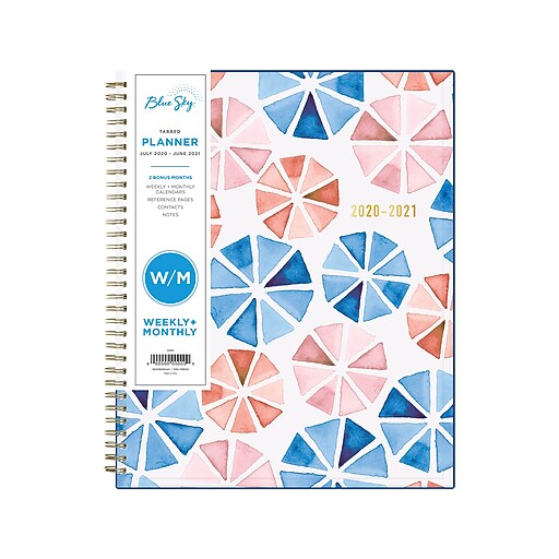 2020 2021 Blue Sky 8 5 X 11 Planner Umbrellas Multicolor 119520 At Staples