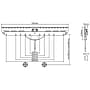 Mount-It! No Stud Fixed Wall TV Mount, 110 lbs. Max. (MI-376)~#|#~sp73357294_sc7