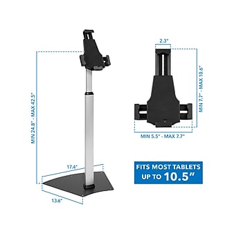 Mount-It! Tablet Floor Stand MI-3786 with Cable Lock