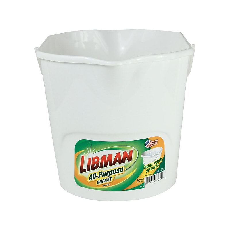 Libman Bucket, 12 Qt., White (256) image 1