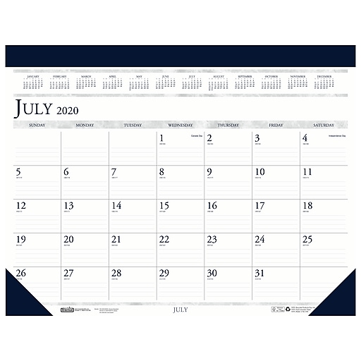 2020-2021 House of Doolittle 13" x 18.5" Desk Calendar ...