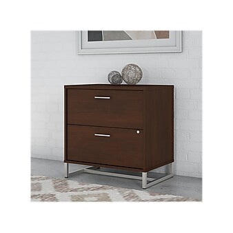 Office by kathy ireland® Method 2-Drawer Lateral File Cabinet, Locking, Letter/Legal, Century Walnut, 29.76" (KI70504SU)