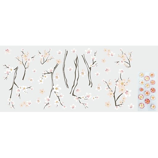 RoomMates Peel and Stick Giant Wall Contemporary Decals, Botanical, 27