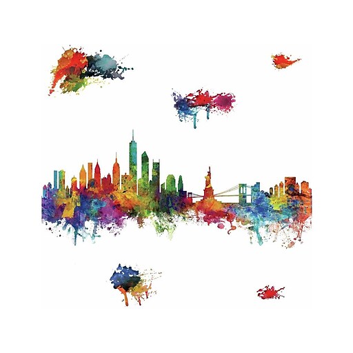 RoomMates Peel and Stick Giant Wall Contemporary Decals, Architecture