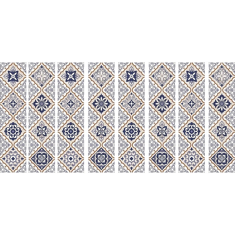 RoomMates Mexican Tile Peel and Stick Wall Traditional Decals, Decorative, 16/Pack (RMK3747GM) image 1