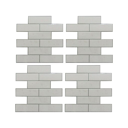 RoomMates Classic Subway StickTILES Peel and Stick Backsplashes