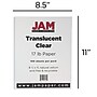 JAM Paper Translucent Vellum 8.5" x 11" Multipurpose Paper, 17 lbs., 100 Brightness, 500 Sheets/Ream (1379)~#|#~sp73451312_sc7