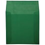 JAM Paper 6 x 6 Square Translucent Vellum Invitation Envelopes, Racing Green, 25/Pack (1591938)~#|#~sp73452816_sc7