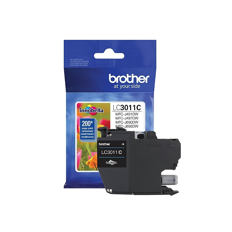 Brother LC3011C Cyan Standard Yield  Ink Cartridge image 1