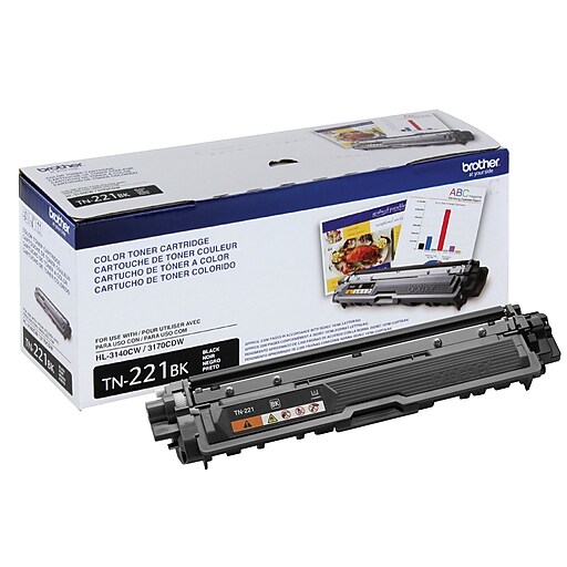 Brother Toner Cartridge, Black (TN221BK) at Staples
