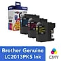 Brother LC2013PKS Cyan/Magenta/Yellow Standard Yield Ink Cartridge, 3/Pack ~#|#~sp73453145_sc7
