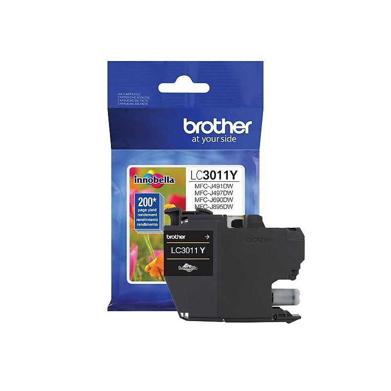 Brother LC3011Y Yellow Standard Yield  Ink Cartridge image 1