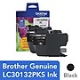Brother LC3013BK Black High Yield Ink Cartridge, 2/Pack  (LC30138PKS)~#|#~sp73453205_sc7