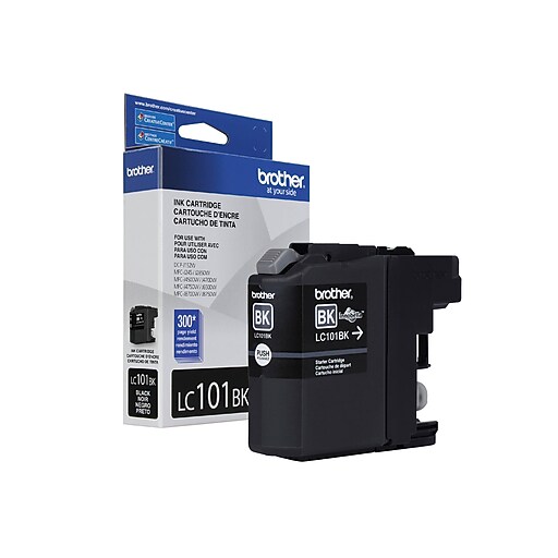 Brother LC101BK Black Standard Yield Ink Cartridge Staples