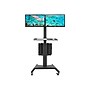 Mount-It! Metal Mobile A/V Cart with Swivel Wheels, Black (MI-7986)~#|#~sp73453529_sc7