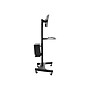 Mount-It! Metal Mobile A/V Cart with Swivel Wheels, Black (MI-7986)~#|#~sp73453531_sc7