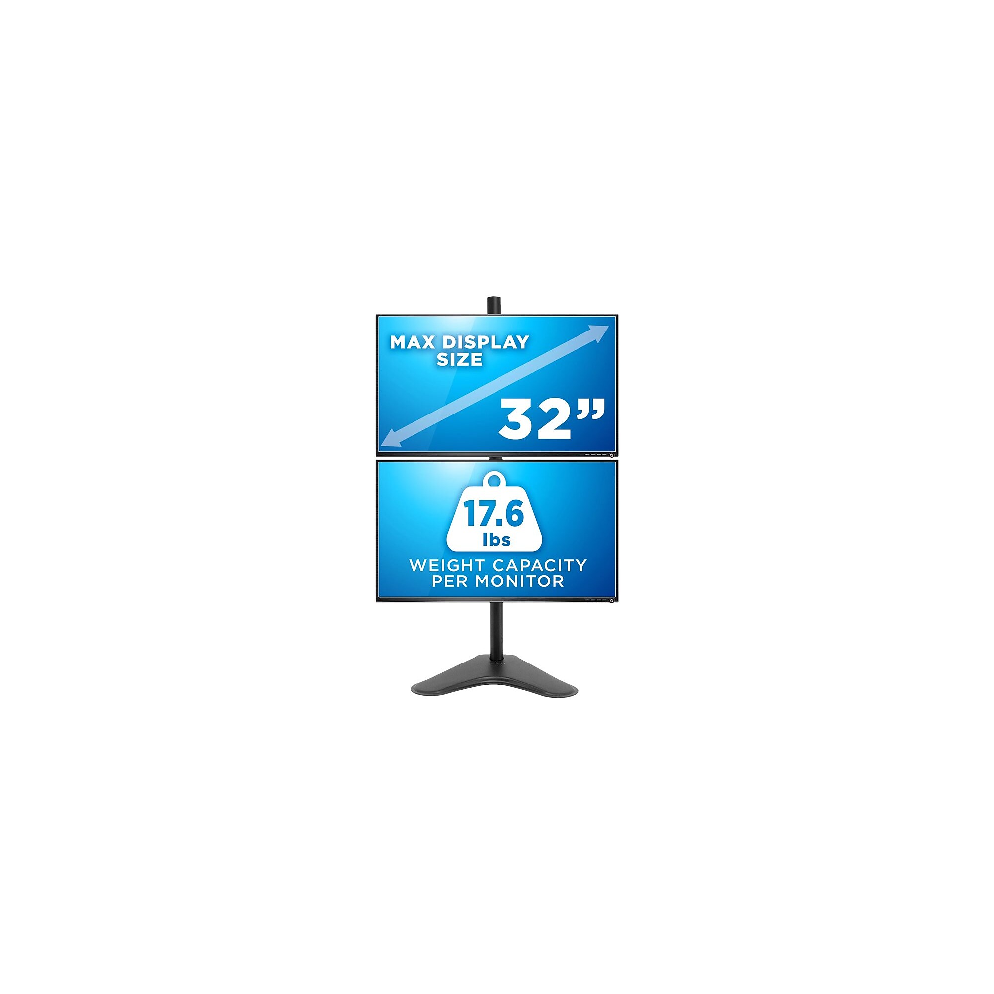 Mount-lt! Adjustable Monitor Stand, Up to 32″, Black (MI-1758) Sansujyuku sansujyuku.com