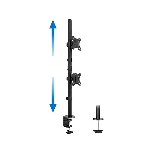 Mountlt! Adjustable Monitor Mount, Up to 32" Monitor, Black (MI1768